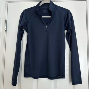 Youth Patagonia Capilene Navy Baselayer 3/4 zip-up size XXL 16-18